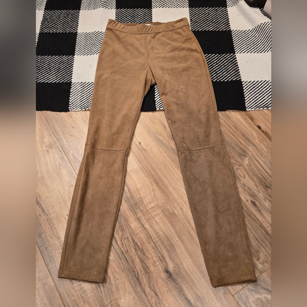 Sophoe Max Brown Faux Suede Leggings